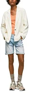 Spodenki damskie - Pepe Jeans Szorty damskie Poppy, Niebieski (Denim-pe6), 27W - miniaturka - grafika 1