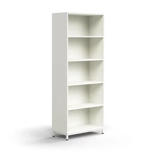 Regał QBUS, 4 półki, nóżki, 2020x800x400 mm, biały - Regały biurowe - miniaturka - grafika 1