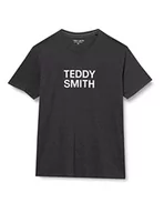 Koszulki męskie - Koszulka męska z okrągłym dekoltem 100% bawełna - TICLASS Basic MC, Czarny Mieszany Biały, XXL - miniaturka - grafika 1