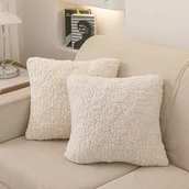 Poszewki na poduszki - Poszewka z Bukli 45x45 cm Baranek Dreamy Boucle kremowa Spod Igły i Nitki - miniaturka - grafika 1