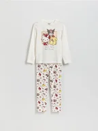 Moda i Uroda OUTLET - Reserved - Świąteczna piżama Hello Kitty and Friends - złamana biel - miniaturka - grafika 1