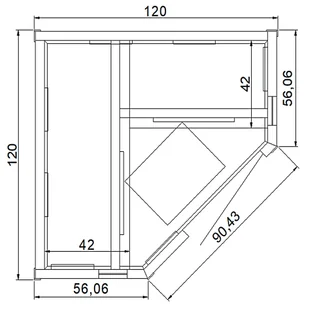 Sauna infrared narożna RF2C Natural z koloroterapią - Sauny - miniaturka - grafika 6