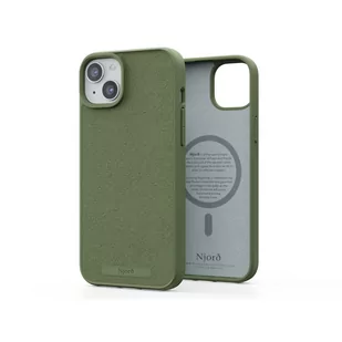 Njord byELEMENTS Suede Etui zamszowe do iPhone 15 Plus z MagSafe - Oliwkowe - Etui i futerały do telefonów - miniaturka - grafika 4