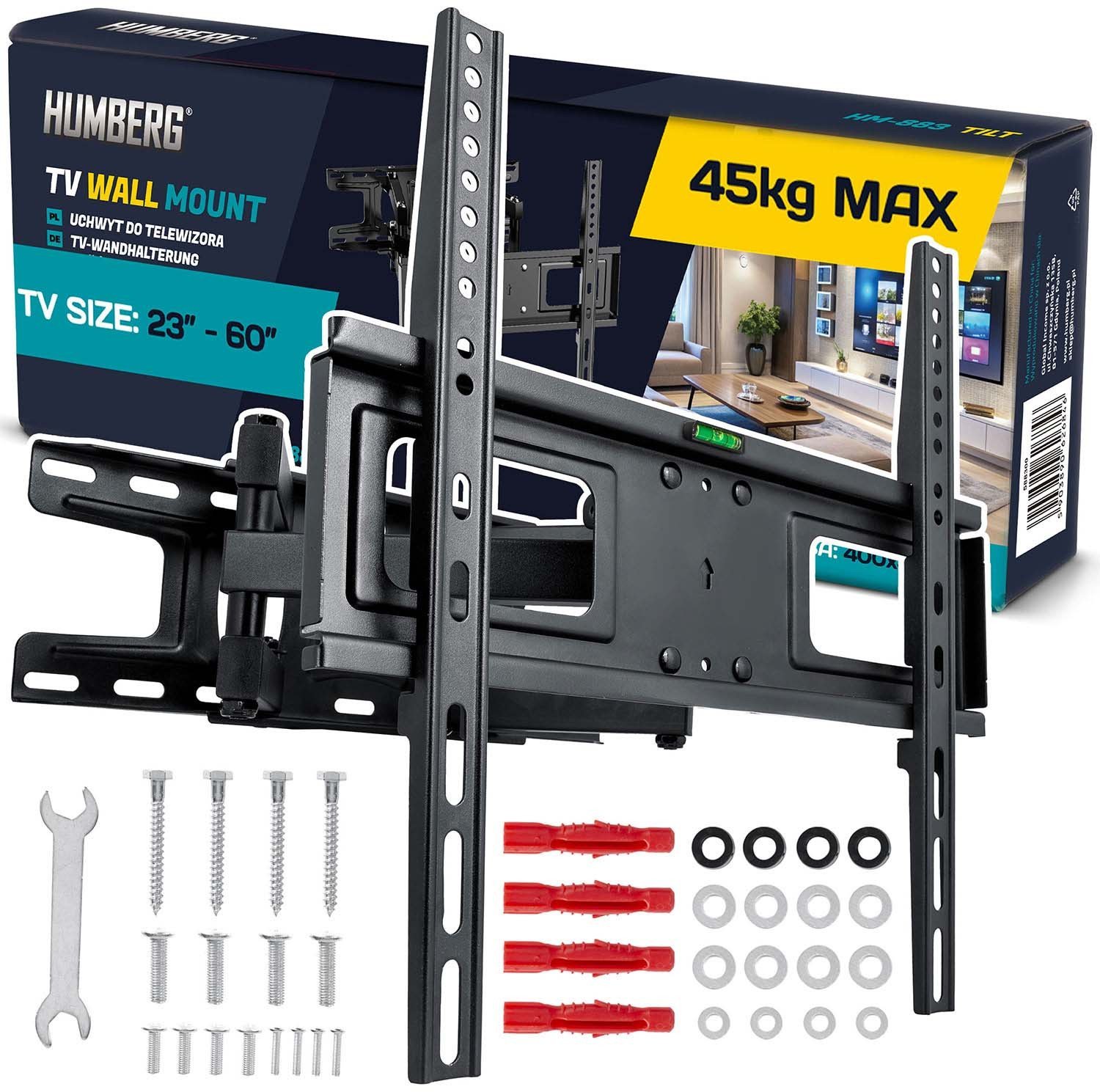 Humberg Uchwyt do telewizora 23-60 cali 45 kg