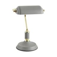 Lampy stojące - Lampka biurkowa Roma Gold&Grey - miniaturka - grafika 1