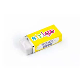 Gumka Strigo Biała - Gumki biurowe - miniaturka - grafika 1