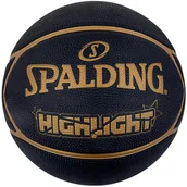 Koszykówka - Spalding Highlight Ball 84355Z, unisex, piłki do koszykówki, Czarne - miniaturka - grafika 1