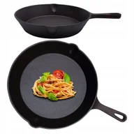 Patelnie - PATELNIA ŻELIWNA 16cm INDUKCJA OGNISKO GRILL GAZ INDUKCJA TALERZ ŻELIWNY - miniaturka - grafika 1
