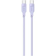 Kable - USAMS Kabel USB-C na USB-C PD Fast Charging 1,2m 100W Lithe Series purpurowy/purple SJ567USB03 (US-SJ567) - miniaturka - grafika 1