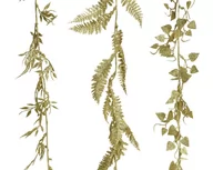 Ozdoby bożonarodzeniowe - Girlanda dekoracyjna świąteczna biała ozdobna mix - miniaturka - grafika 1