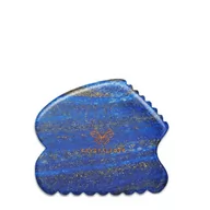 Rollery do masażu - Crystallove Lapis lazuli CONTOUR GUA SHA – płytka do masażu twarzy gua sha z lapisu lazuli - miniaturka - grafika 1