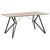 Ławy i stoliki kawowe - Beliani Stół do jadalni 160 x 90 cm jasne drewno BUSCOT - miniaturka - grafika 1