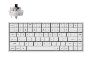 Keychron K2 Pro Brown Switch HotSwap Win/macOS RGB ALU White K2P-Q3 - Klawiatury - miniaturka - grafika 1