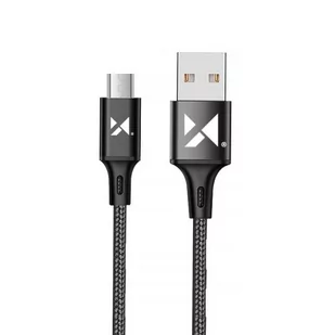 Wozinsky kabel przewód USB - microUSB 2,4A 1m czarny (WUC-M1B) - Kable USB - miniaturka - grafika 2