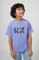 Koszulki dla chłopców - Mayoral t-shirt bawełniany dziecięcy kolor fioletowy z nadrukiem - miniaturka - grafika 1