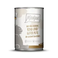 Mokra karma dla kotów - MjAMjAM mokra karma dla kota dorosłego, Duo 6x400 g Wołowina i indyk - miniaturka - grafika 1