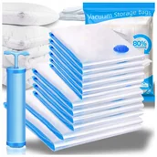 Pokrowce na ubrania - 12X WORKI PRÓŻNIOWE NA UBRANIA POŚCIEL TORBY 4 ROZMIARY POMPKA - miniaturka - grafika 1