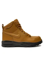 Buty dla dziewczynek - Nike Sneakersy Manoa Ltr (Gs) BQ5372 700 Brązowy - miniaturka - grafika 1