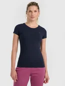 Koszulki i topy damskie - 4F T-shirt slim gładki damski XS - miniaturka - grafika 1