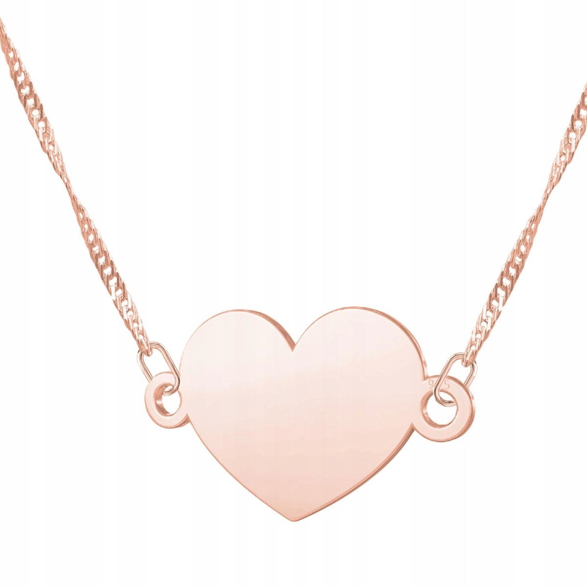 Naszyjnik Pozłacany Heart z Sercem Serduszkiem Serce Serduszko SREBRO 925