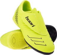 Piłka nożna - Buty piłkarskie halówki Huari Pallo Jr IC limonkowe rozmiar 28 - miniaturka - grafika 1