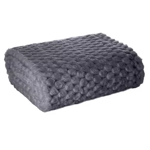 Koc 70 x 160 Flanelowy Design Cindy6 Stal - Koce - miniaturka - grafika 2