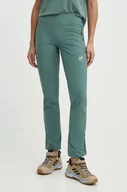 Spodnie sportowe damskie - Mammut spodnie outdoorowe Runbold Light kolor zielony - miniaturka - grafika 1