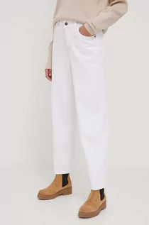 Spodnie damskie - Sisley jeansy damskie high waist - grafika 1