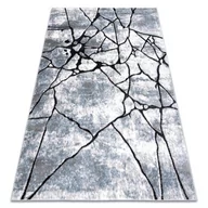 Dywany - Dywan nowoczesny COZY 8873 Cracks Popękany beton - Strukturalny, dwa poziomy runa jasny szary / niebieski, 160x220 cm - miniaturka - grafika 1