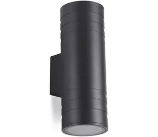 Kinkiet zewnętrzny 2xGU10/35W/230V IP54 okrągły czarny - Lampy ogrodowe - miniaturka - grafika 1