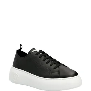 Armani Exchange Skórzane trampki - Trampki damskie - miniaturka - grafika 1