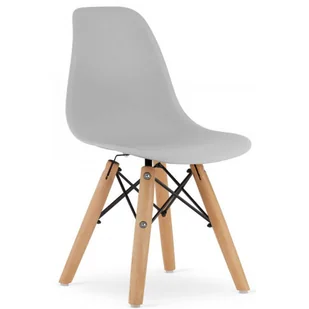 Zestaw 4 szt. szarych krzeseł dziecięcych M0-K97 - Krzesła Zestaw 4 szt. szarych krzeseł dziecięcych M0-K97 - Krzesła - miniaturka - grafika 1