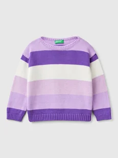 Benetton Sweter w kolorze fioletowym - Bluzy i sweterki niemowlęce - miniaturka - grafika 1