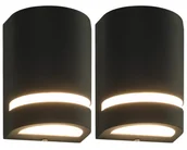 Lampy ogrodowe - Komplet 2 czarnych półokrągłych kinkietów zewnętrznych - O-002 C0-S02 - miniaturka - grafika 1