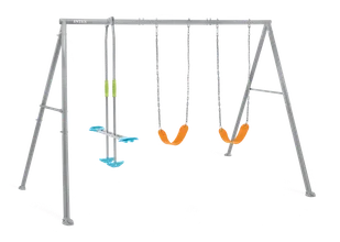 Huśtawka ogrodowa Trzy elementy szara  Intex 44123 - Place zabaw - miniaturka - grafika 1