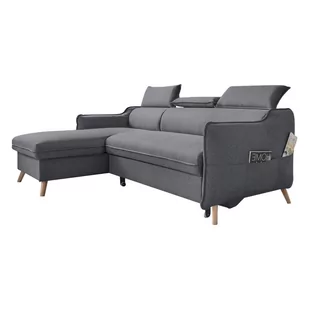 Ciemnoszary narożnik rozkładany Miuform Sweet Harmony, lewostronny - Narożniki - miniaturka - grafika 1