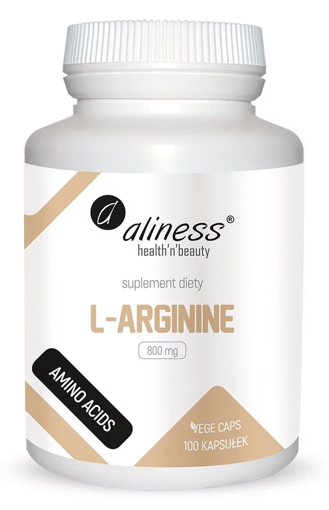 Aliness L-Arginine 800 mg, 100 kaps Vege Aliness 4752-38205