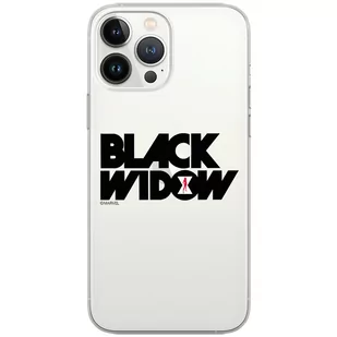 Etui Marvel dedykowane do Iphone XS Max, wzór: Czarna Wdowa 010 Etui częściowo przeźroczyste, oryginalne i oficjalnie licencjonowane - Etui i futerały do telefonów - miniaturka - grafika 1