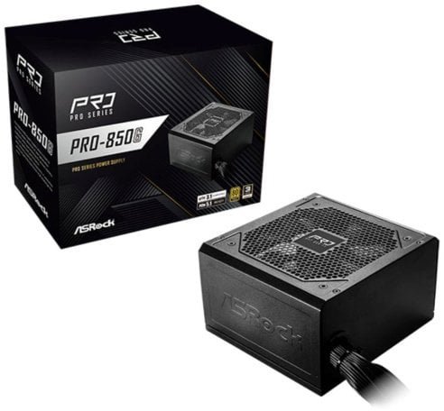 Zasilacz ASRock Pro Series PRO-850G 850W ATX 80+ Gold black 90-UXR085-GNEAA2