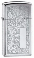 Trafika - Zippo, Zapalniczka, Slim Venetian High Polish Chrome - miniaturka - grafika 1