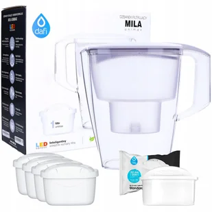 FILTR DAFI UNIMAX + 4x AQUAFLOOW + DAFI MILA 3l - Dzbanki filtrujące - miniaturka - grafika 1