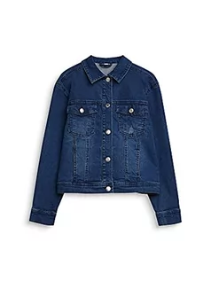 Kurtki i płaszcze dla dziewczynek - ESPRIT KIDS Rq4100501 Kurtka, Niebieski (Medium Wash Denim 463), 152 (Producent rozmiar: Dziewczynka, Niebieski (Medium WASH jeans 463), M - grafika 1