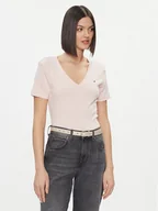 Koszulki i topy damskie - Tommy Hilfiger T-Shirt New Cody WW0WW40584 Różowy Slim Fit - miniaturka - grafika 1