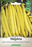 Nasiona i cebule - Fasola Zwykła Karłowa Korona 40g nasiona - WegAna - miniaturka - grafika 1
