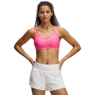 Bielizna sportowa damska - Biustonosz treningowy Under Armour UA Crossback Low Bra - różowy - miniaturka - grafika 1