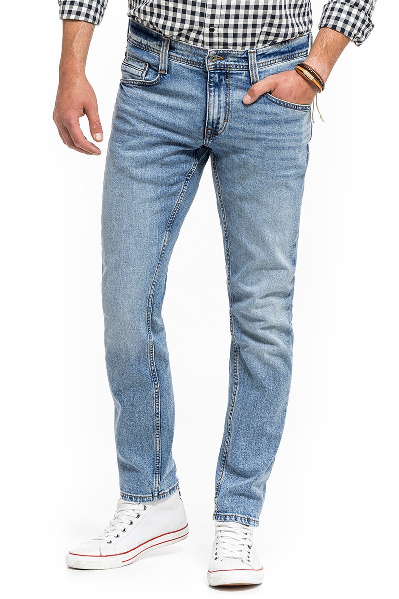 Mustang Oregon Tapered Męskie Spodnie Jeansowe Jeansy Denim Blue 1014040 5000 202-W32 L36