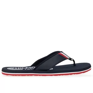 Japonki Tommy Hilfiger RWB Padded Beach Sandal FM0FM05137-DW5 - granatowe - Klapki i japonki męskie - miniaturka - grafika 1