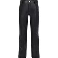 Spodnie sportowe damskie - Guess Spodnie | flare fit - miniaturka - grafika 1