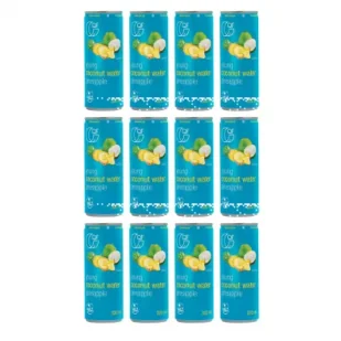 Quality Food Woda kokosowa z sokiem ananasowym Zgrzewka 12 x 320 ml - Soki i napoje niegazowane - miniaturka - grafika 1