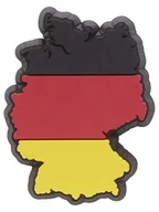 Kapcie damskie - Crocs Przypinka "Germany Country Flag" w kolorze czarno-czerwonym na buty - miniaturka - grafika 1